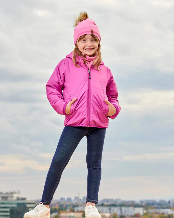 Tuque d’hiver en jersey - Rose - G20ZW03-639 - 2 à 14 ans