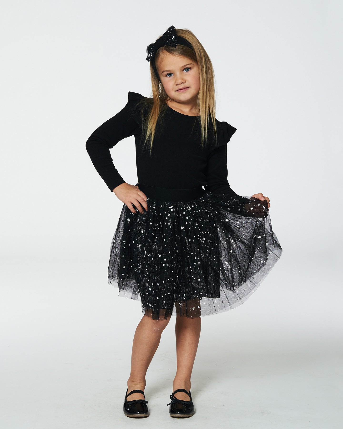 Robe à manches longues avec jupe de tule - Chic, On fête! - G20NG88-999 - 2 à 12 ans