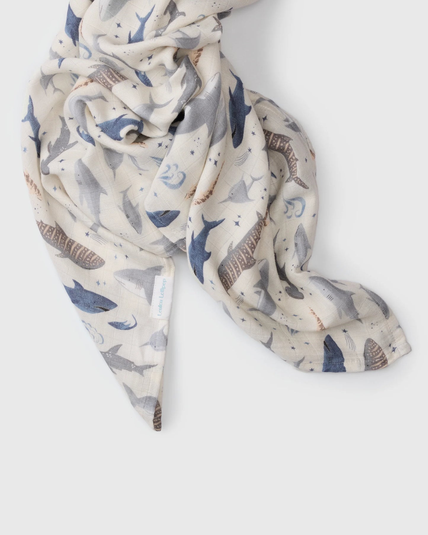 Couverture de mousseline de bambou - Requin