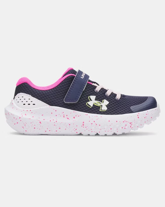 Souliers - UA Surge 4 - Marine/Rose - 11E à 3J
