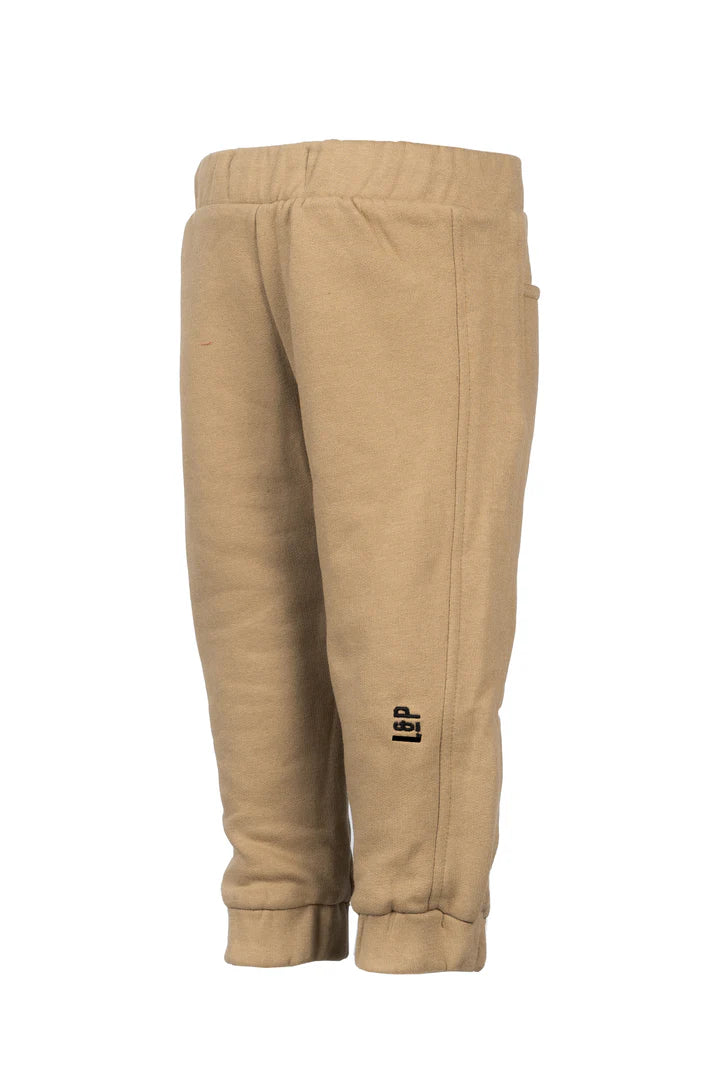 Pantalon jogging en coton ouaté - Tan - 2 à 14 ans