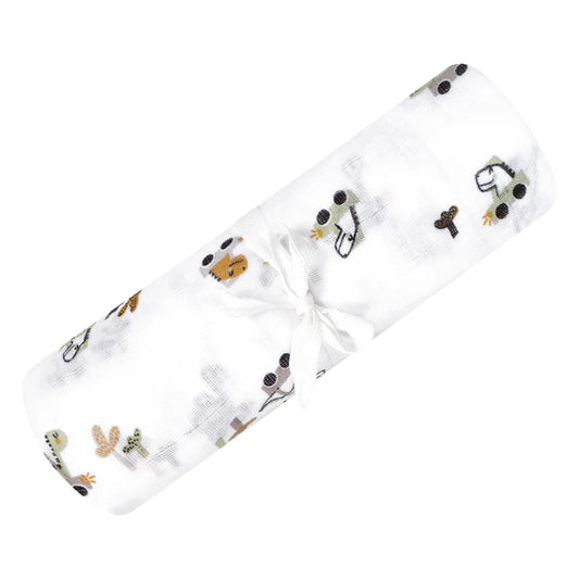 Couverture mousseline de coton - Dinos