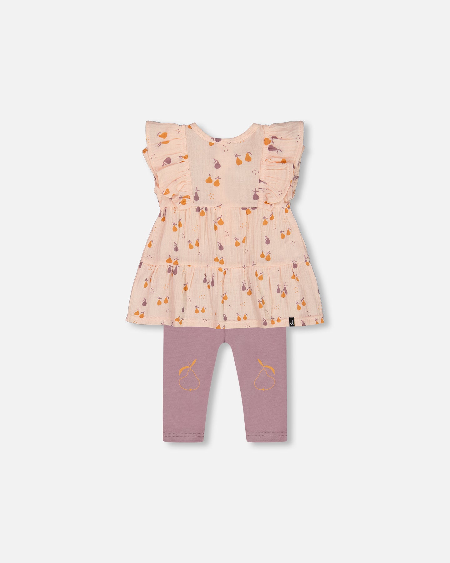 Ensemble tunique en mousselinede coton et legging en jersey - G30B10_070 - 3 à 24 mois