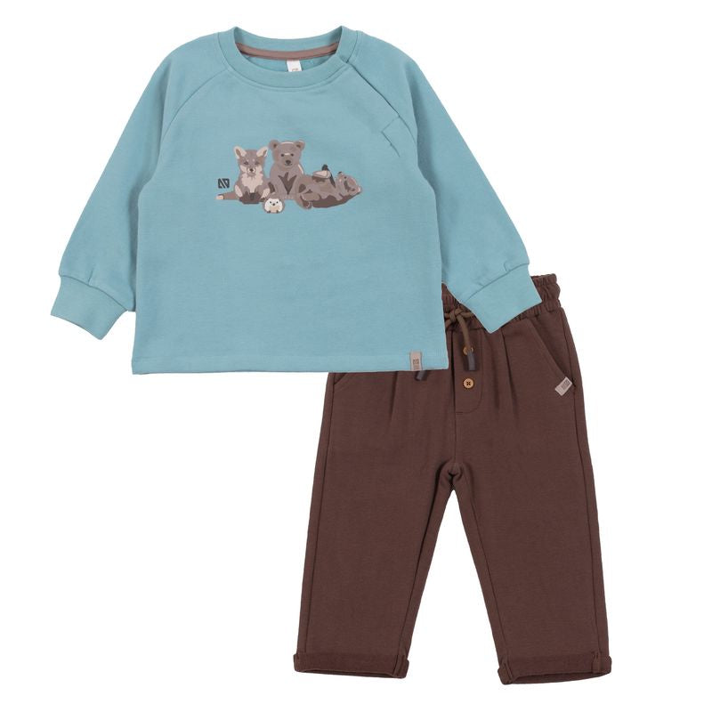 Ensemble pantalon et chandail - Câlin d’ourson - F2559-01 - NB à 24 mois