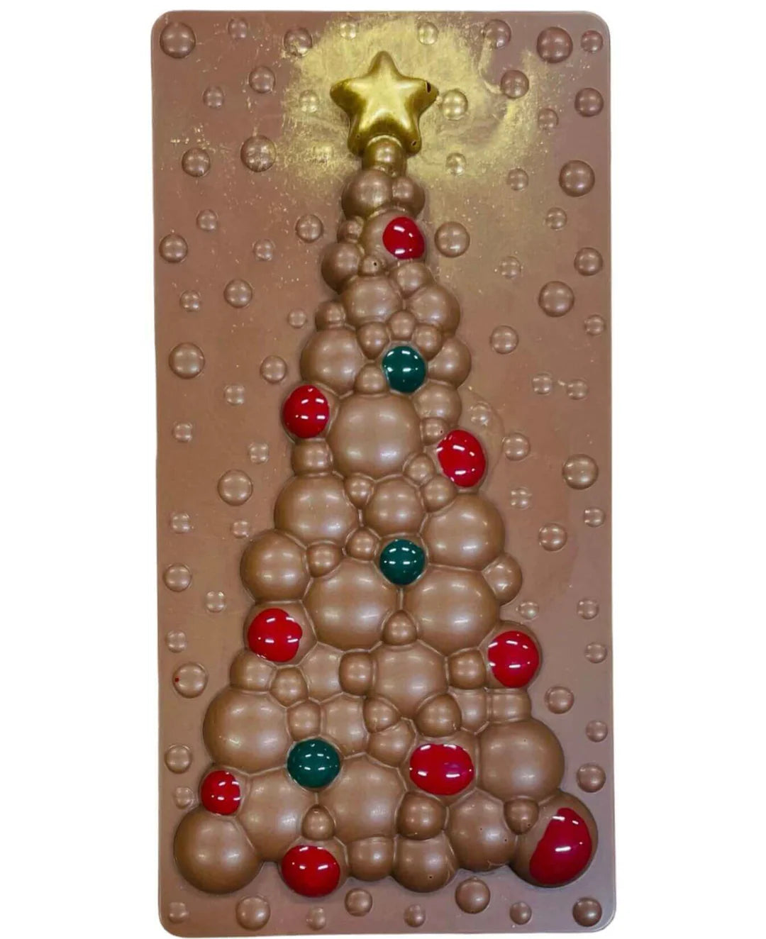 Barre de chocolat au lait de Noël