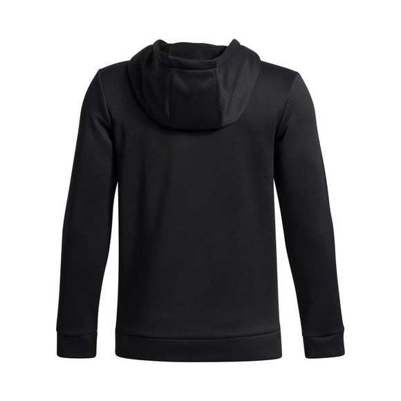 UA Boys' Armour Fleece Embossed Hoodie Noir - 7 à 14 ans