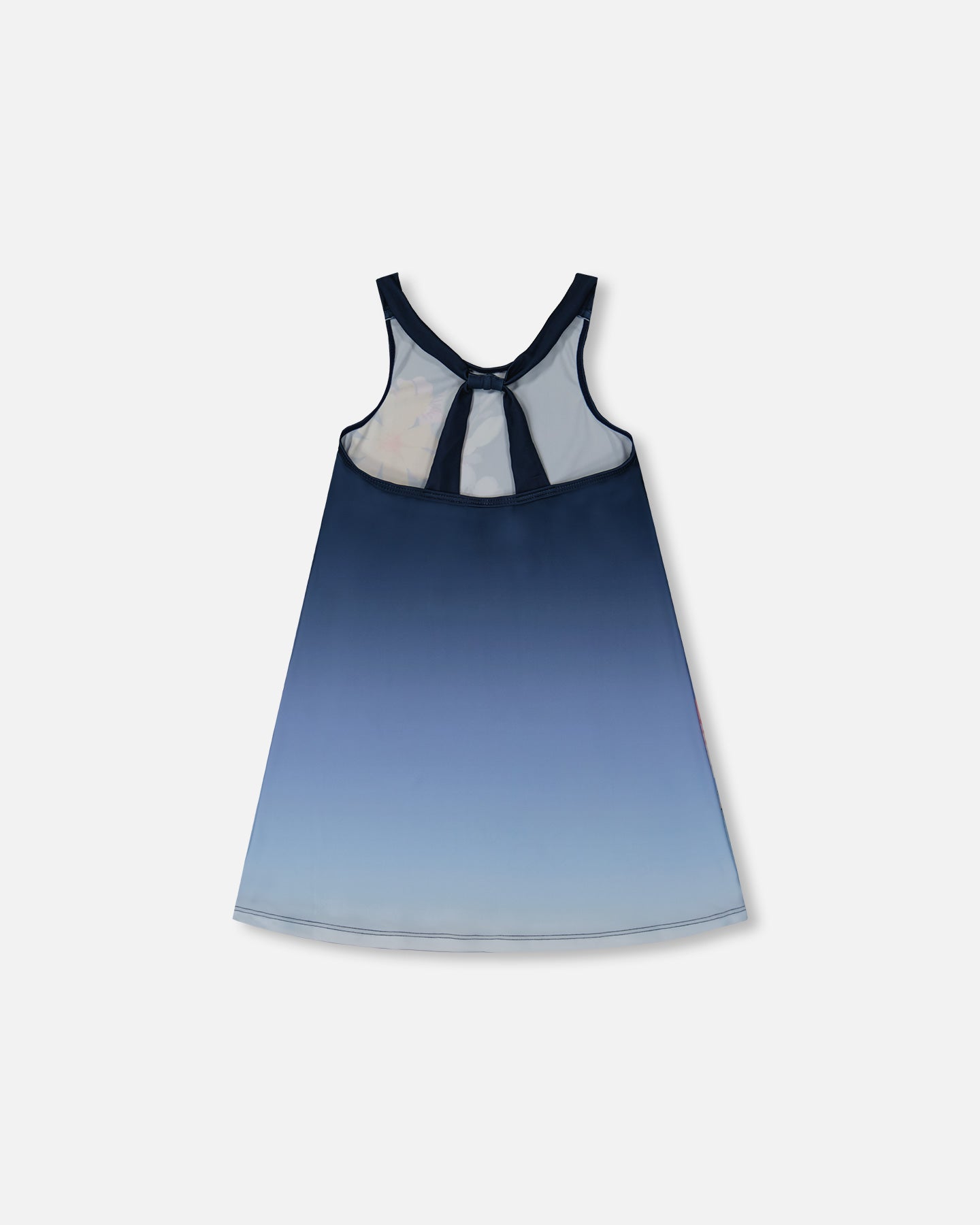 Robe maillot Imprimés Marine Et Fleurs Jaunes Et Roses - G30NG29_484- 3 à 10 ans