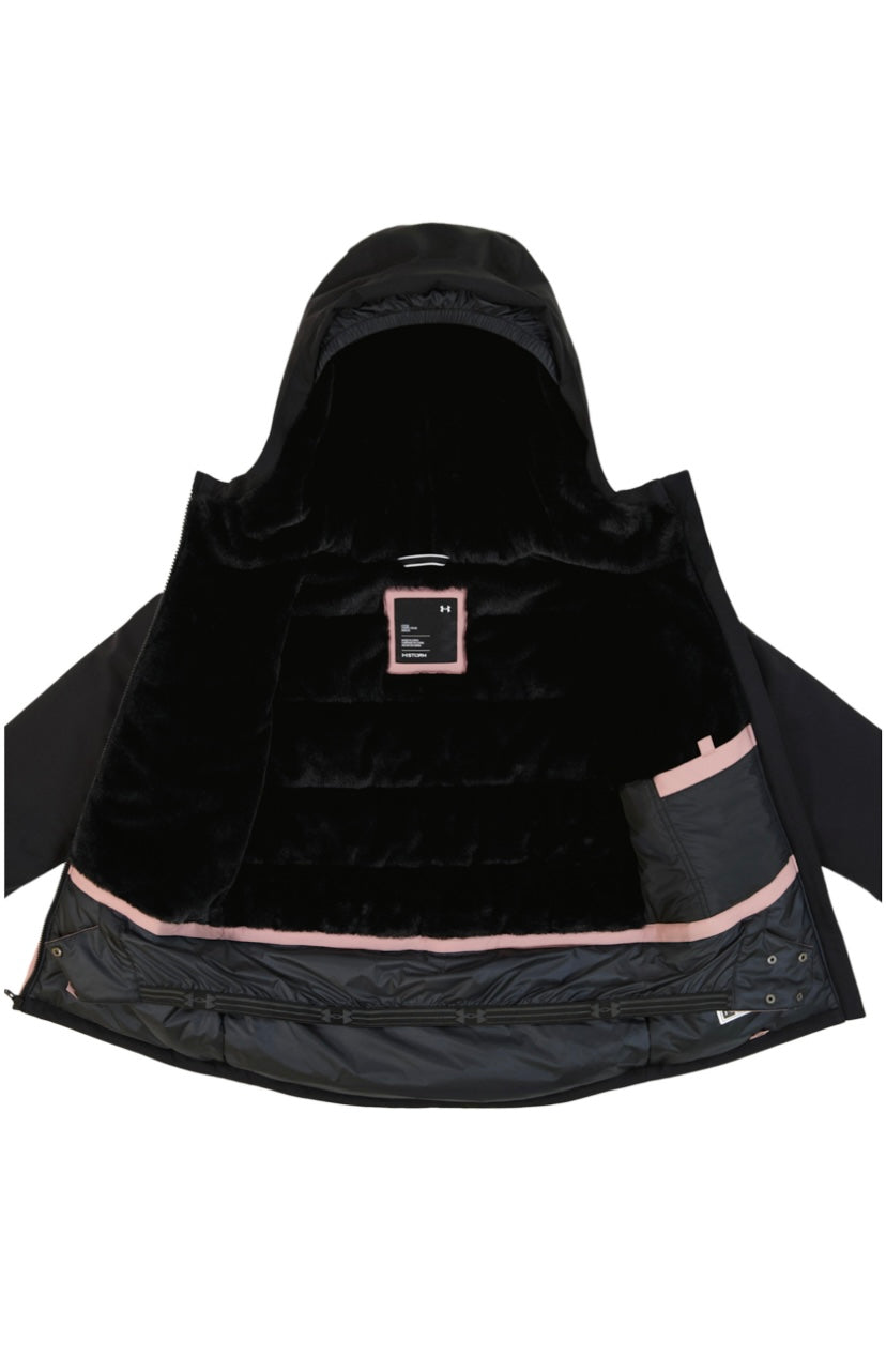 Manteau d’hiver TONIBIRD - UAC SPACES JUNIOR -Rose/Noir - 7-16 ans
