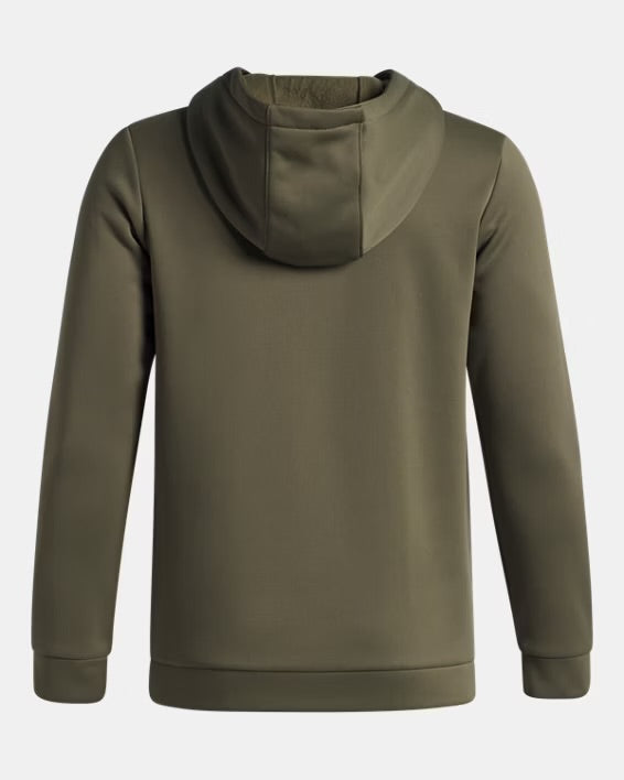 UA Boys' Armour Fleece Embossed Hoodie Kaki - 7 à 14 ans