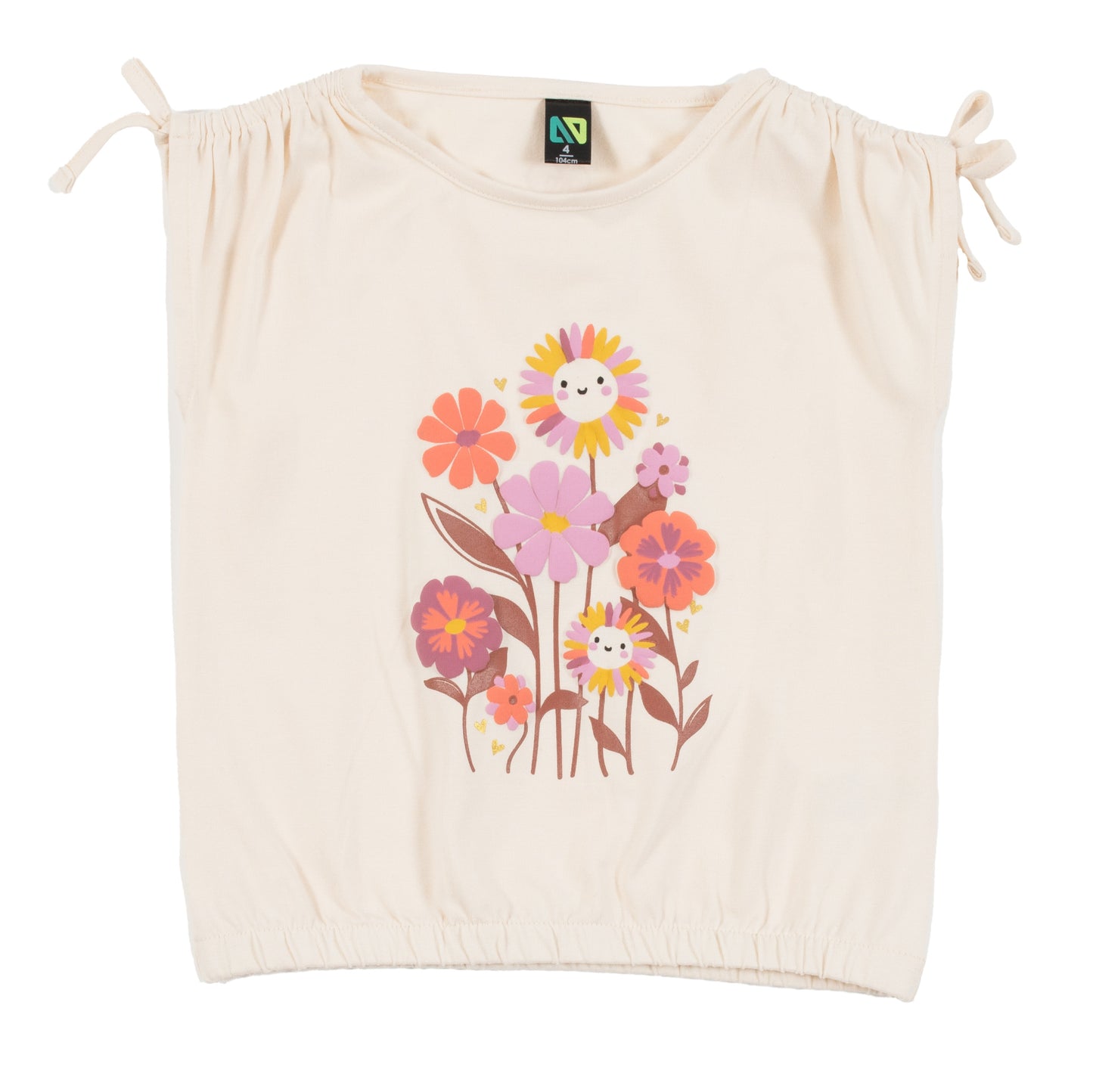 T-shirt blanc - Joli colibri - S2502-11 - 2 à 10 ans