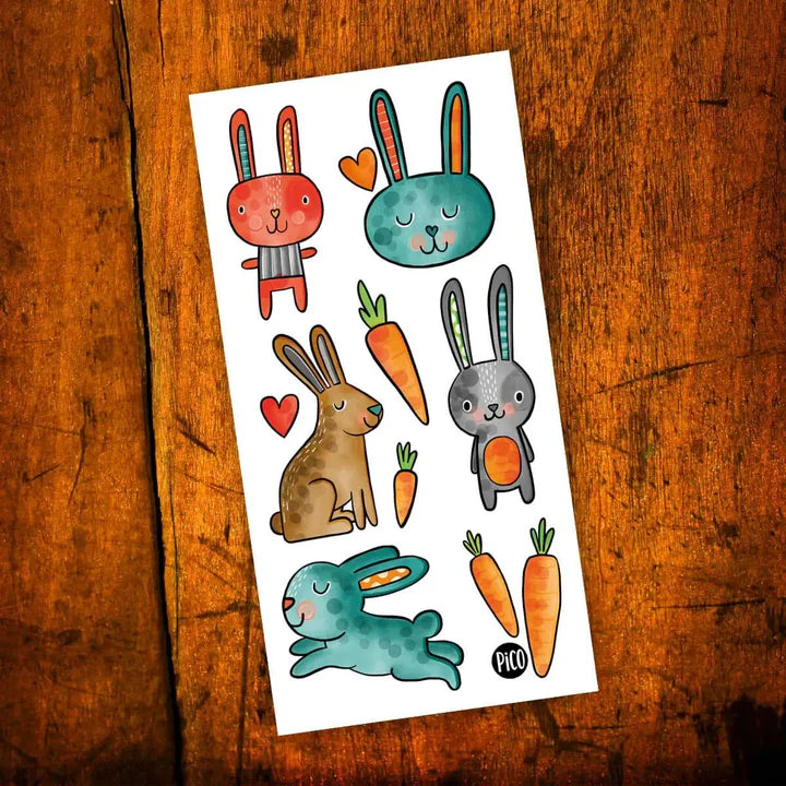 Tatouages - Promo de Pâques - Ensemble de 6 tatouages