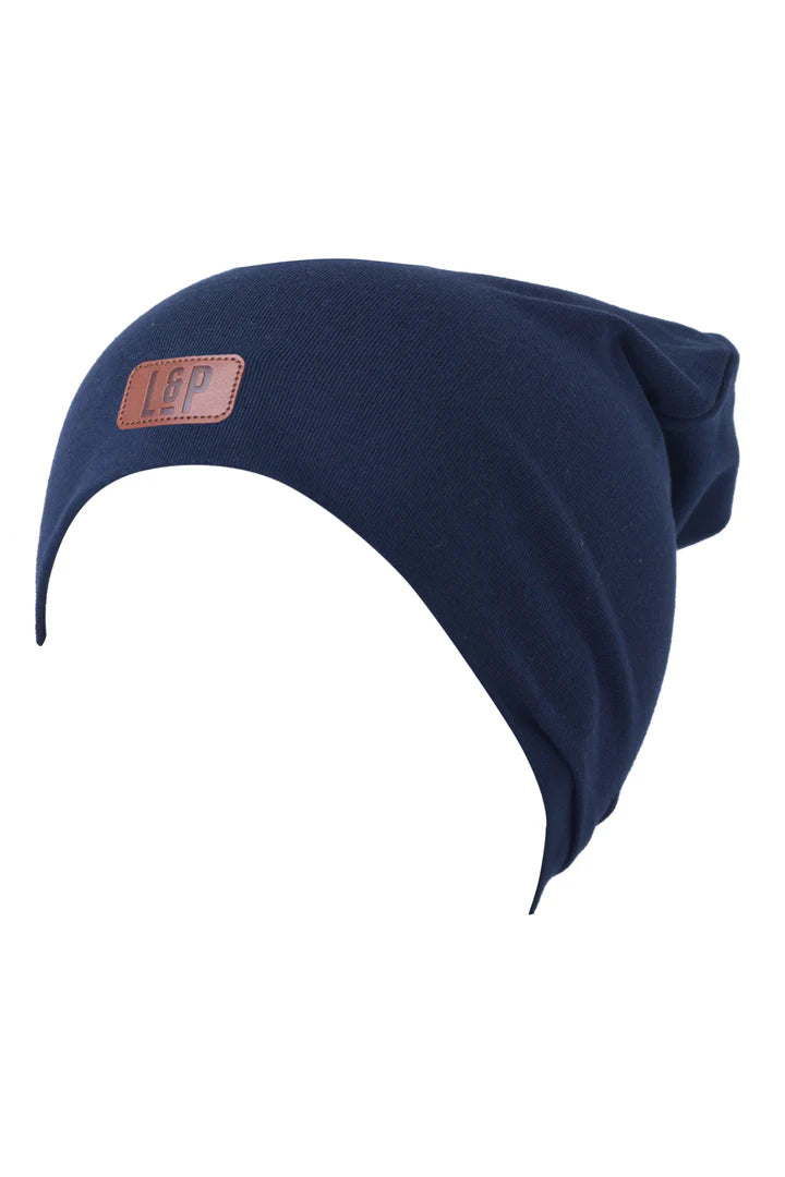 Tuque Boston en coton (Marine)