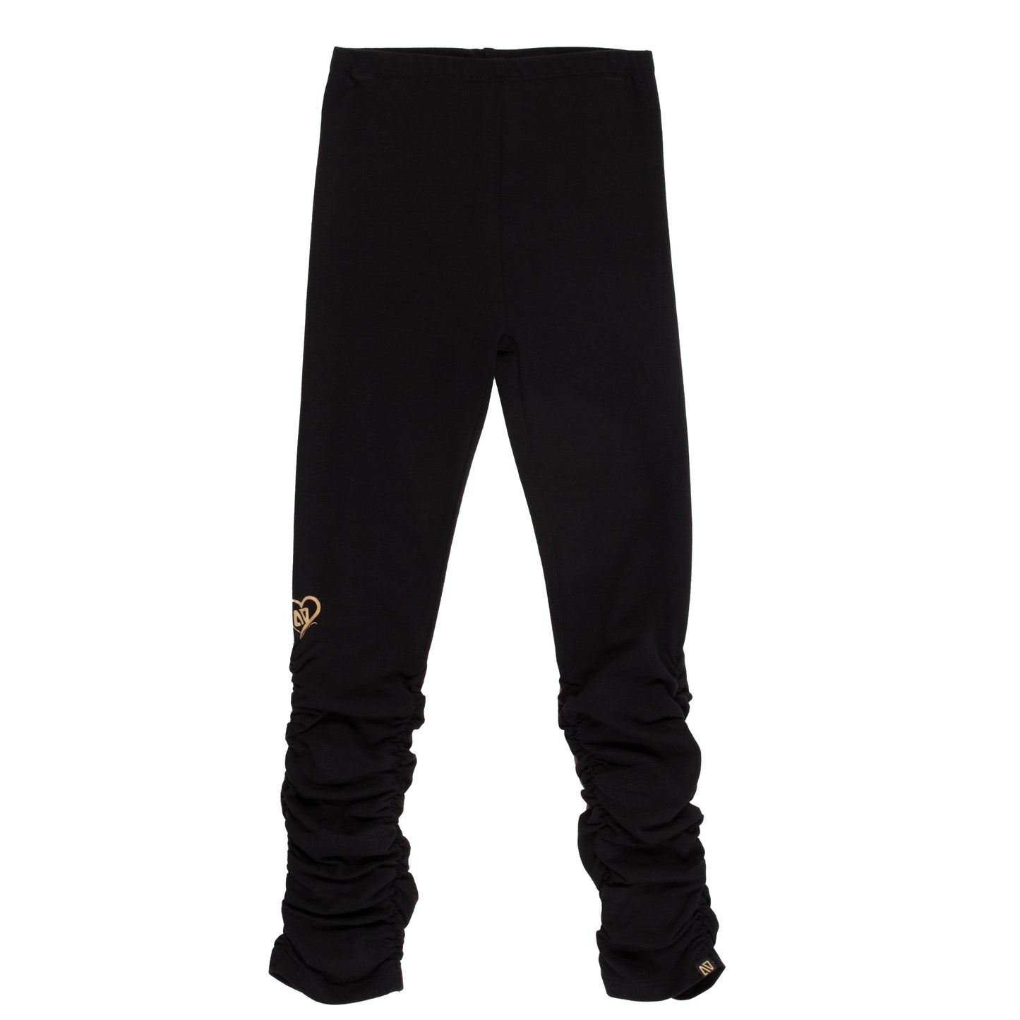 Legging long noir - Joli colibri - S2502-06 - 2 à 10 ans