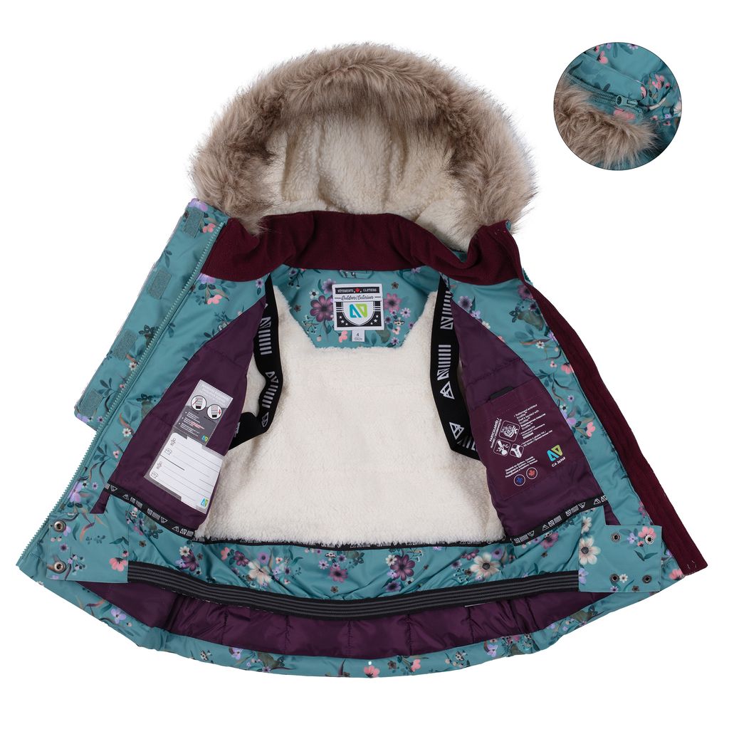 Habit de Neige 2 Pièces - turquoise - F25M268 - 4 à 8 ans