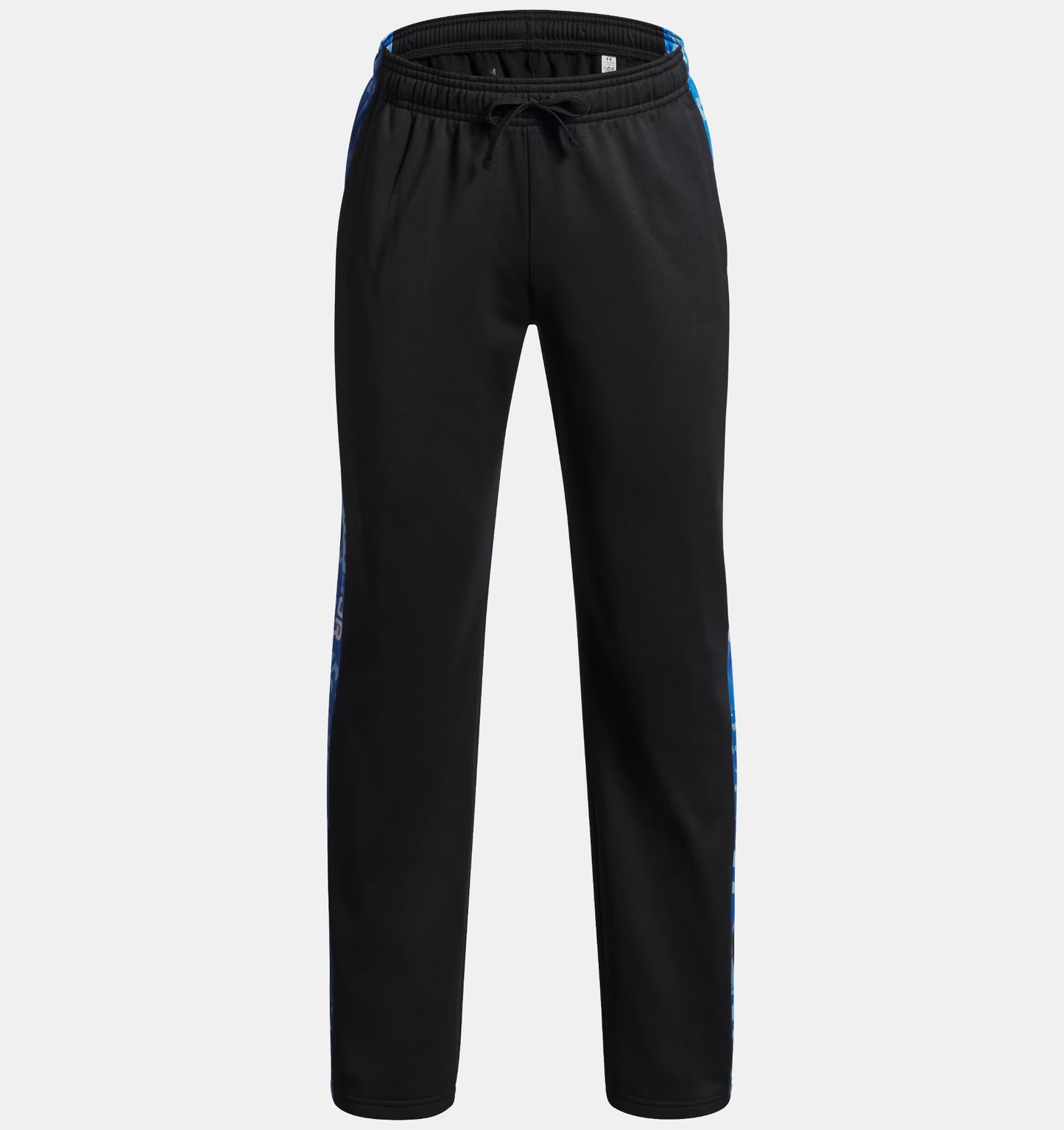 UA Boys'Brawler Print Fill Tapered Pants Noir/Bleu Atlantis - 7 à 14 ans