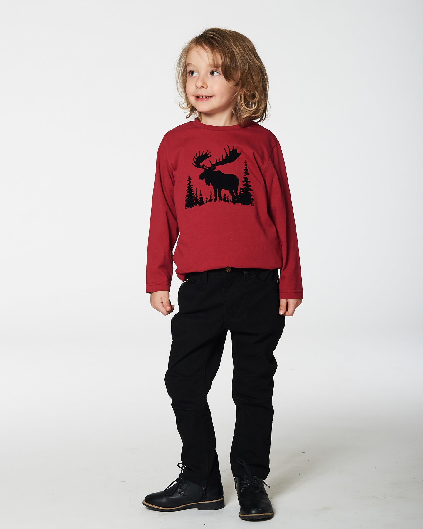 Pantalon à taille elastique noire - Chic, On fête! - G20YB20-999 - 2 à 12 ans
