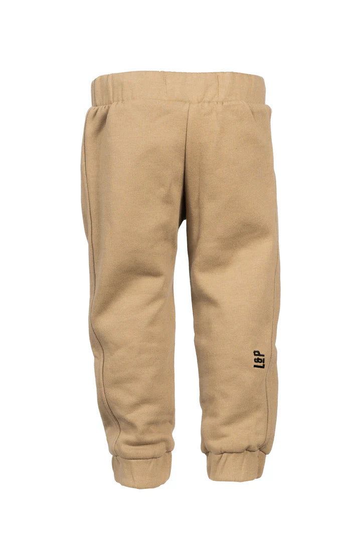 Pantalon jogging en coton ouaté - Tan - 2 à 14 ans