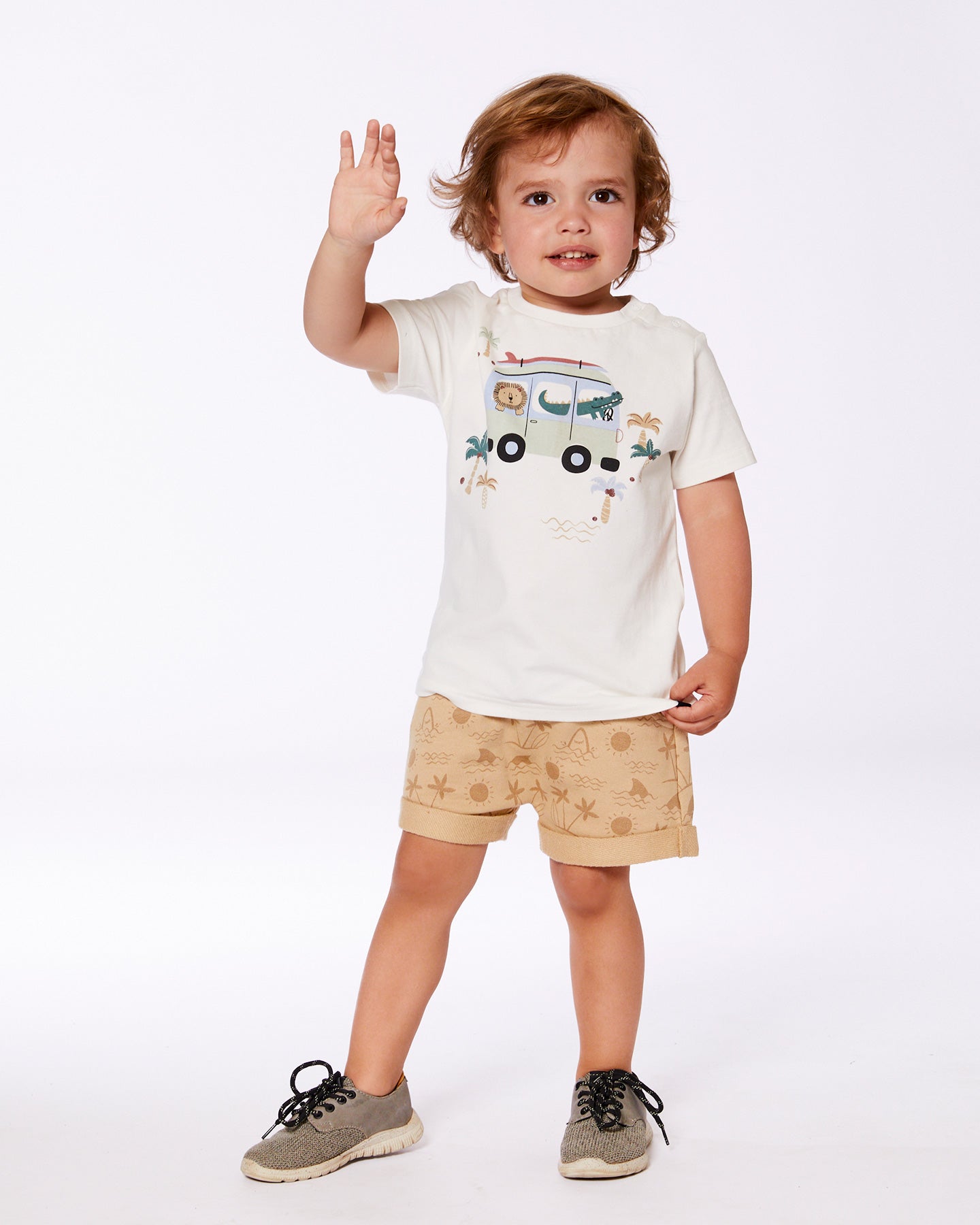 Ensemble chandail et culotte courte en coton - G30T10_084 - 2 à 6 ans