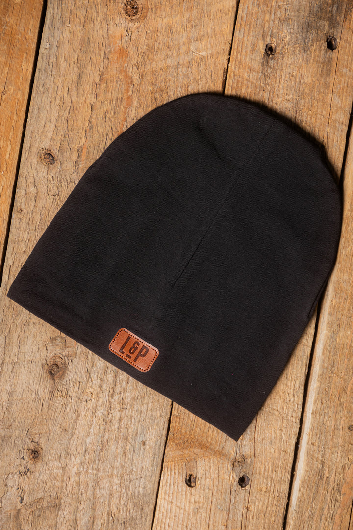 Tuque Boston en coton (Noir)