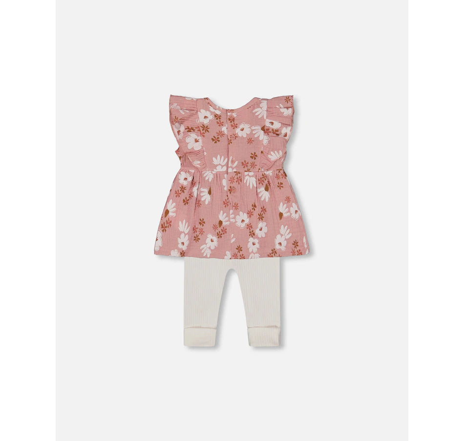 Ensemble tunique et legging en coton organique - G30A10_069 - 3 à 24 mois