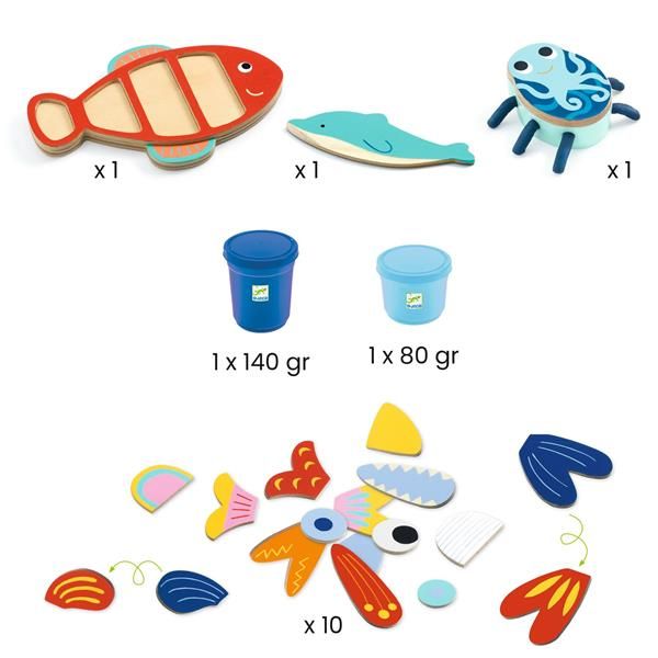 Ensemble de pâte à modeler - Mapataocéan