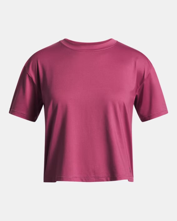 UA Motion Girls' Short Sleeve Fushia/Maron - 7 à 14 ans