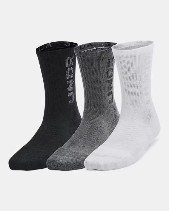 Bas mi-mollet - Paquet de 3 - Noir/Gris/Blanc