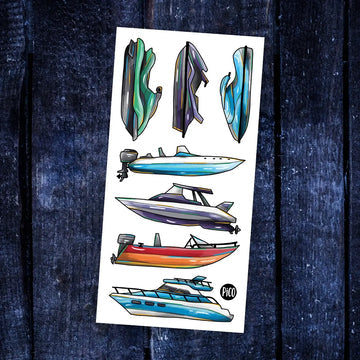 Tatouages - Les bateaux et motomarines