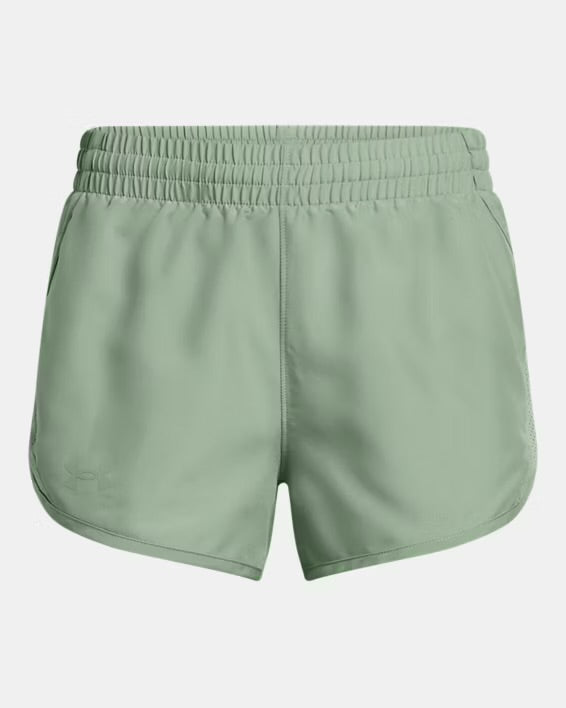 ShortUA Fly-By 3" Shorts filles - Vert - 6 à 14 ans