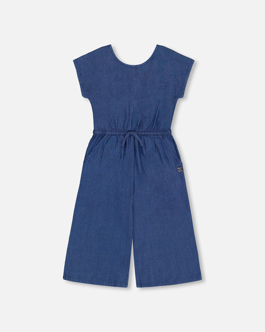 Jumpsuit chambray en denim - G30G41-098 - 2 à 10 ans