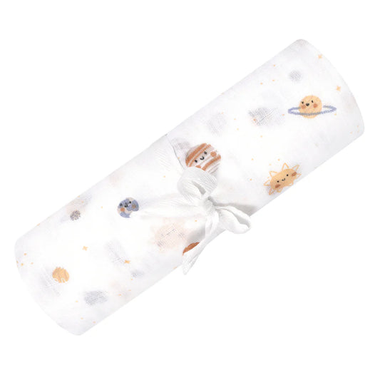 Couverture mousseline de coton - Cosmos