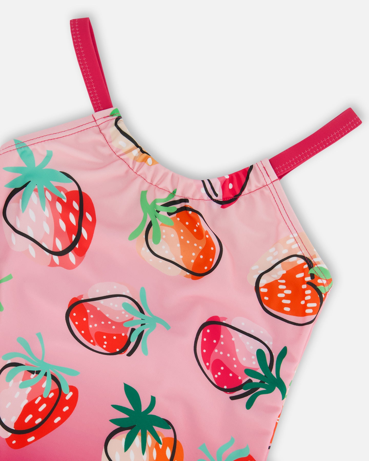 Maillot De Bain une Pièce Imprimé fraises - G30NG51_000- 2 à 8 ans
