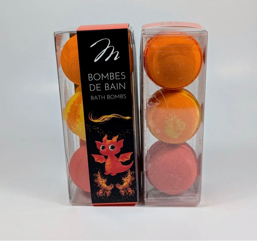 Ensemble de 3 Bombes de Bain - Dragon