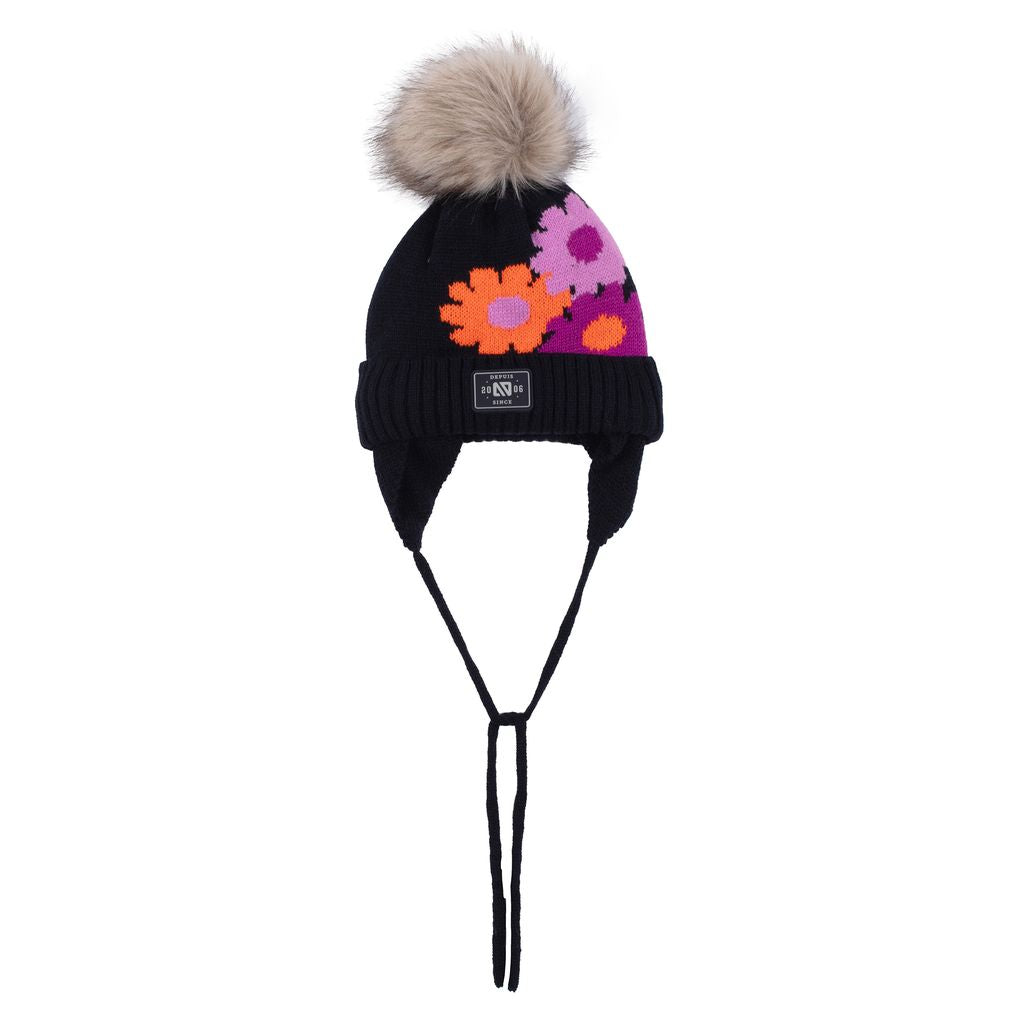 Tuque d’hiver - F25TU264- Noir - 2 à 6 ans