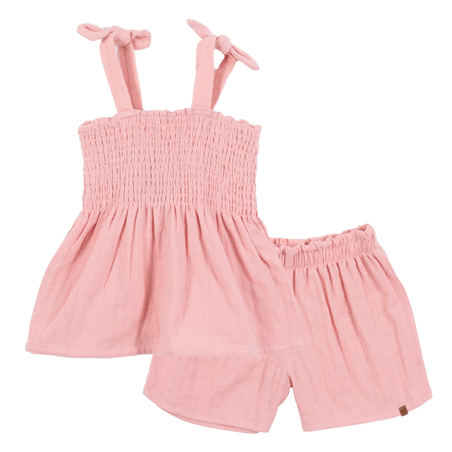 Ensemble 2 pièces en mousseline - Douce coccinelle - S2504-01 - 2 à 8 ans