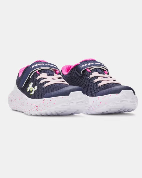 Souliers - UA Surge 4 - Marine/Rose - 11E à 3J