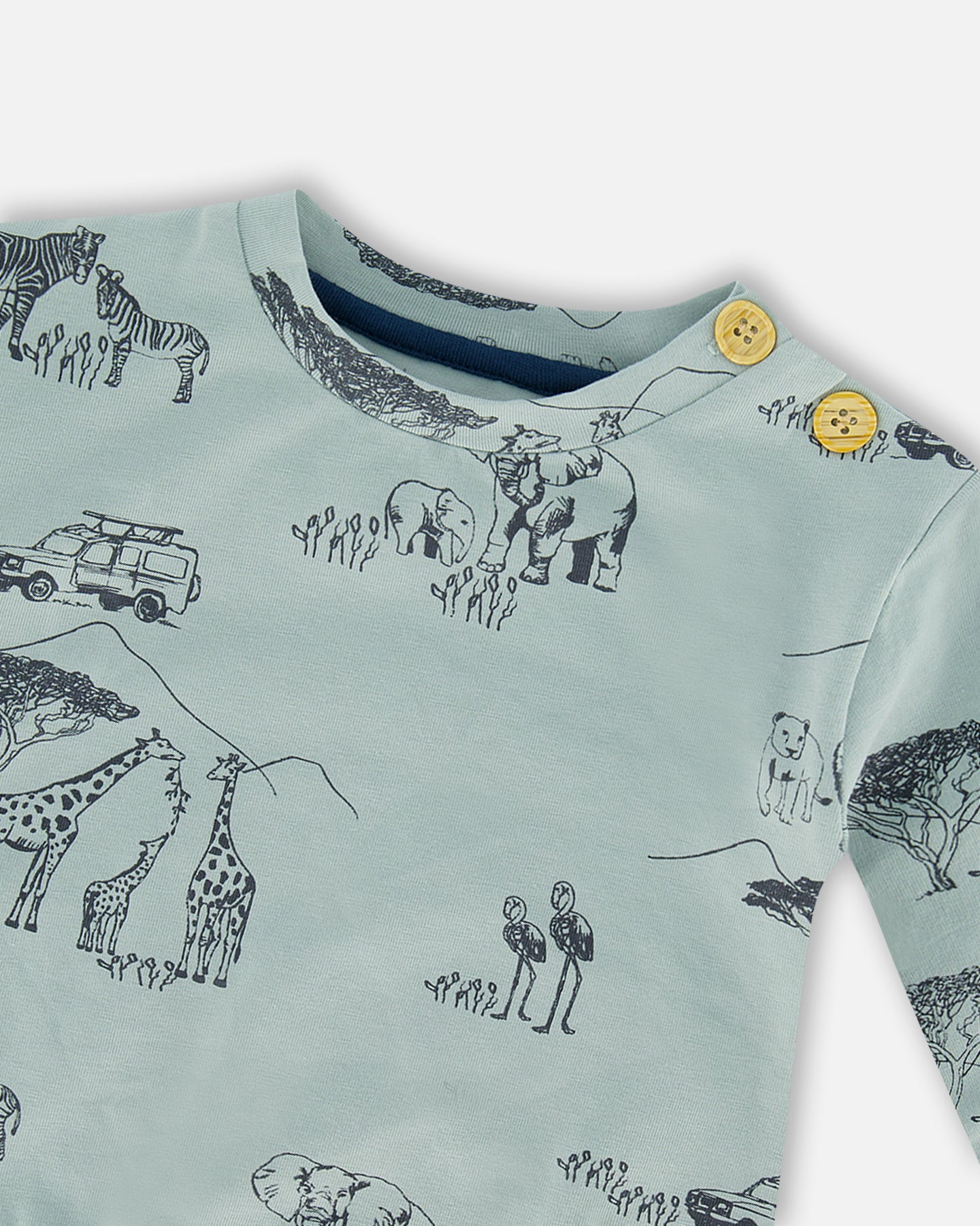 Ensemble chandail et pantalon en coton organique F30D12-076- 3 à 24 mois
