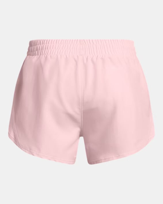 Short UA Fly-By 3" Shorts filles - Rose - 6 à 14 ans