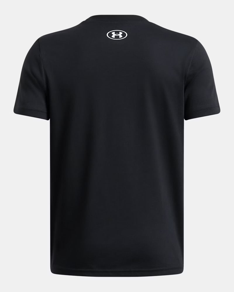 T-Shirt - UA Logo Wordmark 1389963-001 - Noir- 7 à 14 ans