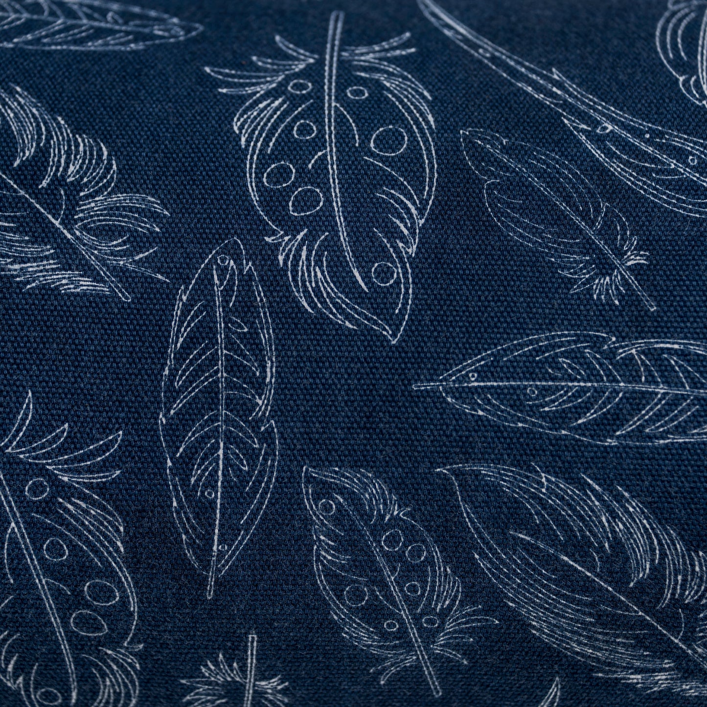 Housse de rechange pour coussin d'Allaitement - Plûmes bleues