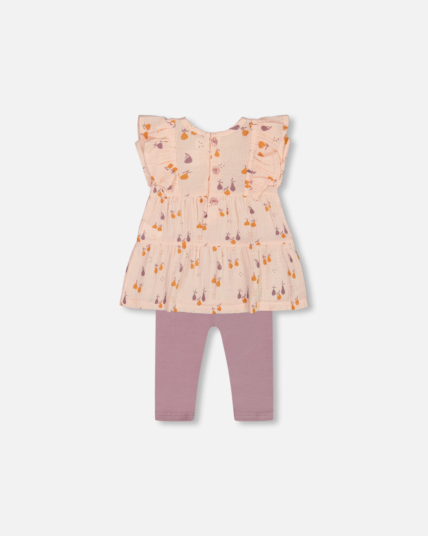 Ensemble tunique en mousselinede coton et legging en jersey - G30B10_070 - 3 à 24 mois