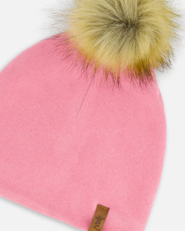 Tuque d’hiver en jersey - Rose - G20ZW03-639 - 2 à 14 ans