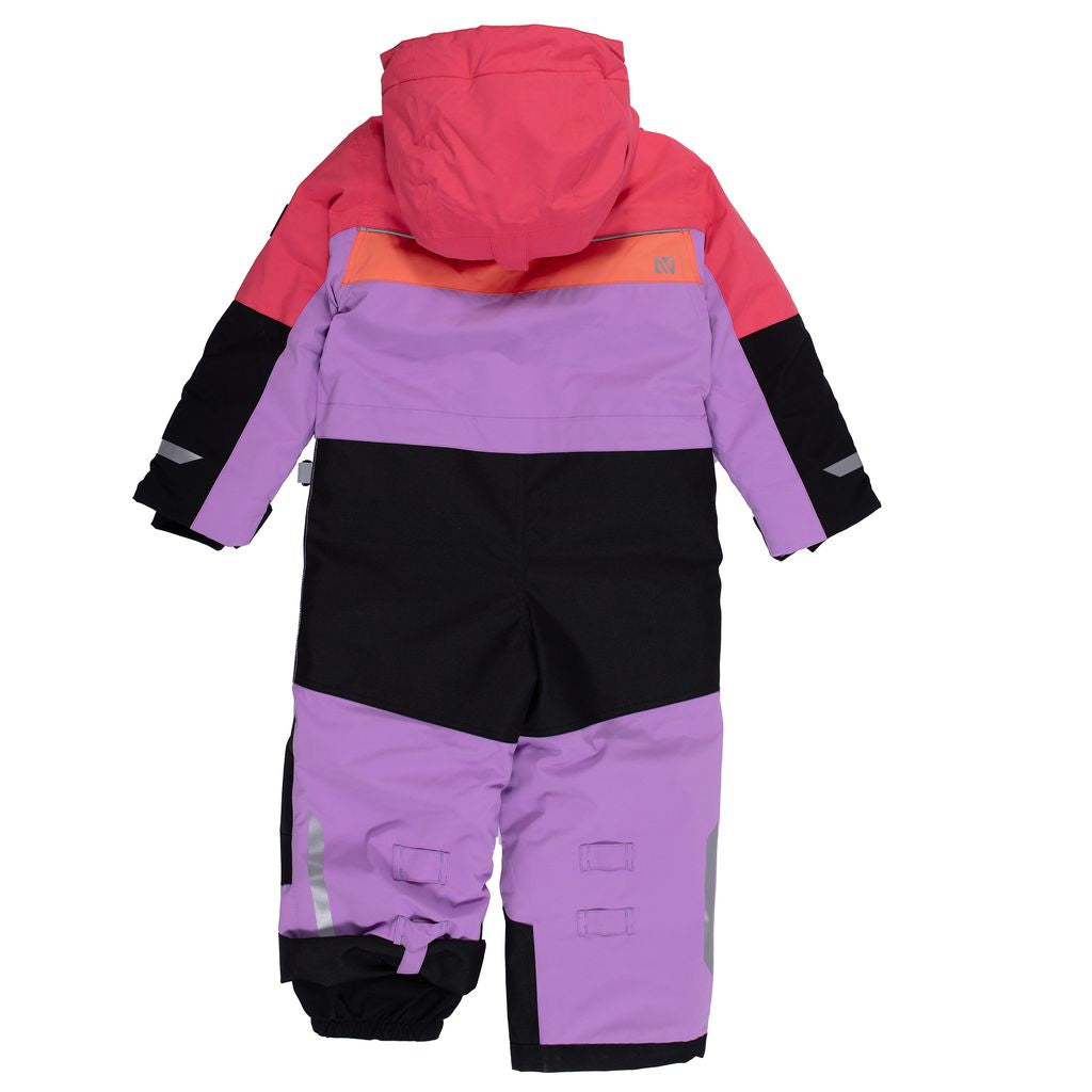 Habit de Neige « Performance » 1 Pièce - rose,mauve et noir - F25M950- 2 à 10 ans