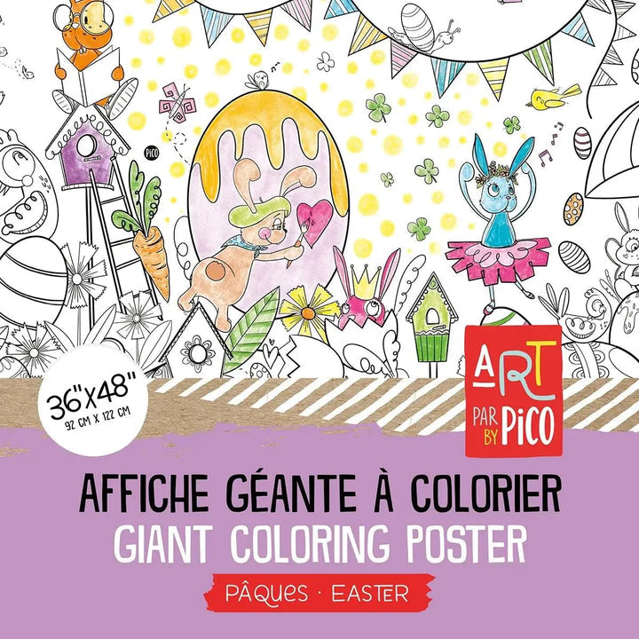 Coloriage géant - Pâques