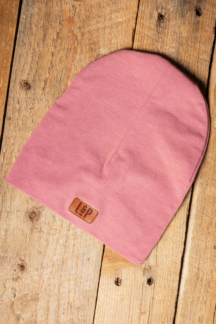 Tuque Boston en coton (Vieux Rose)