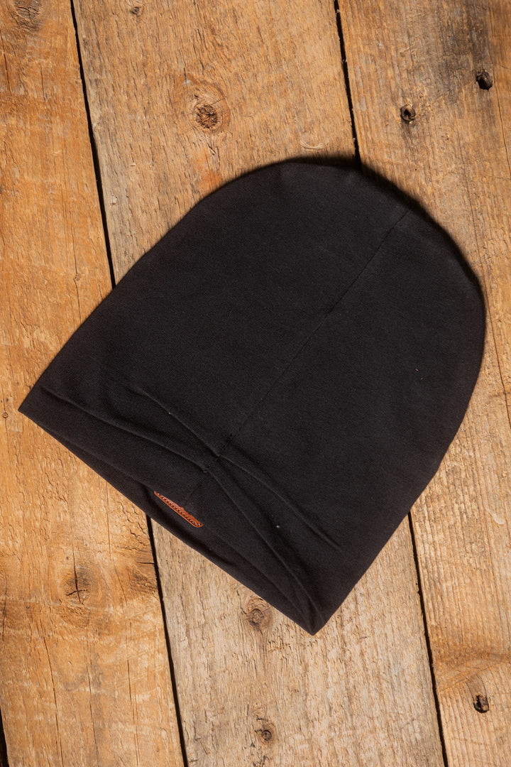 Tuque Boston en coton (Noir)