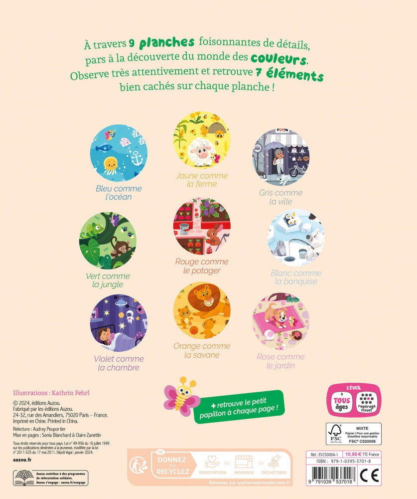 Cherche et trouve des tout-petits : Les couleurs