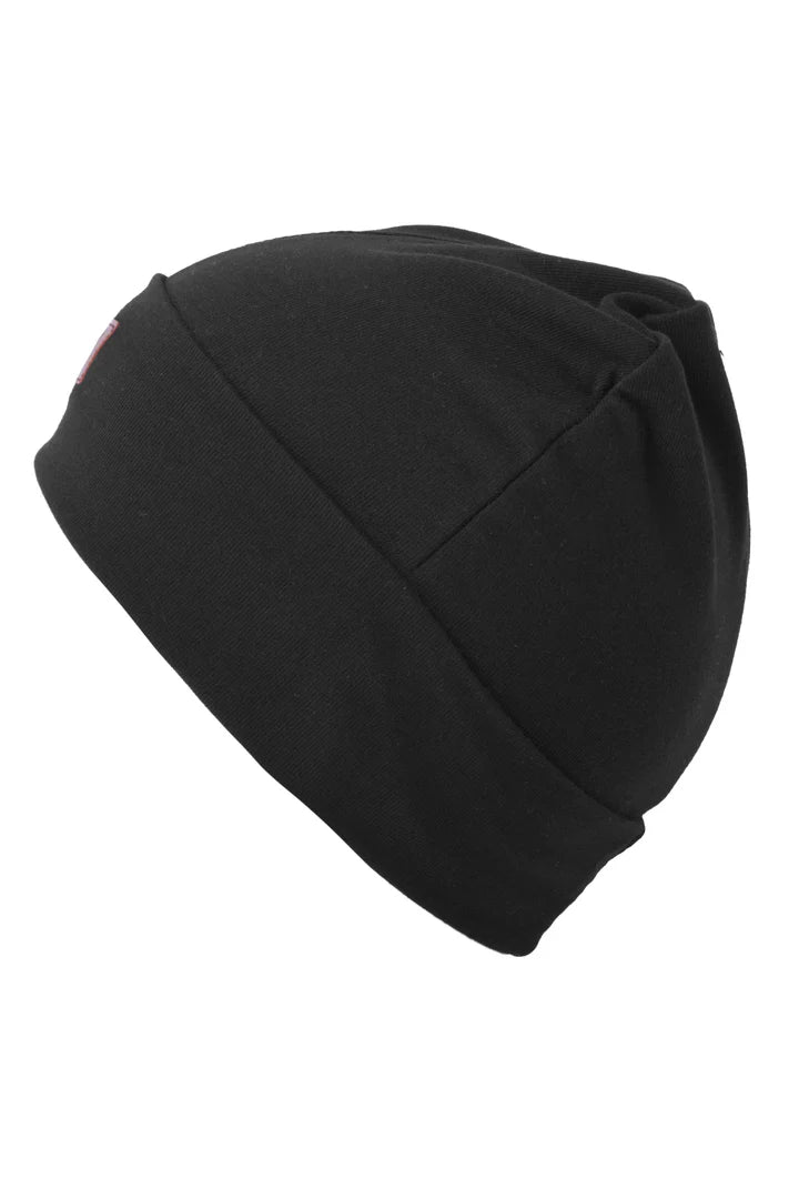 Tuque Boston en coton (Noir)