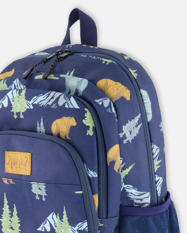 Sac À Dos Noir pour touts petits H20ZSD2_030 - Marine Imprimé Animaux