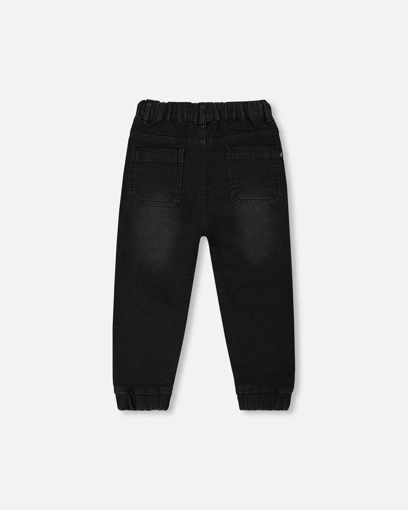 Jogger en french terry en denim - G30YB22-124 - 2 à 12 ans